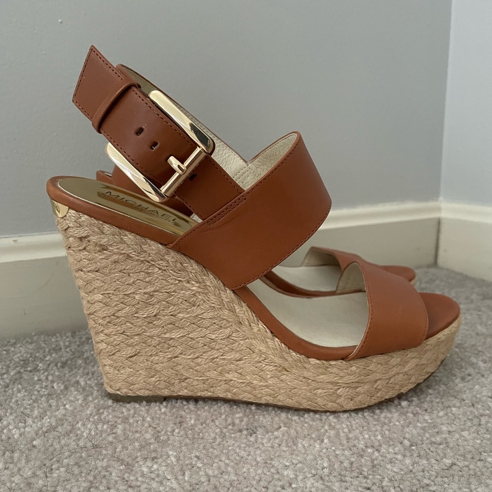 MICHAEL Michael Kors Brown Wedges